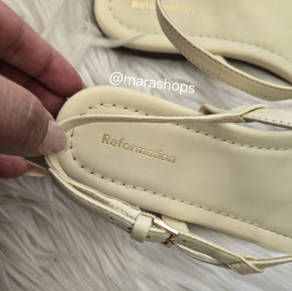 Reformation Thea T-strap Flat Sandal - Picture 5 of 9